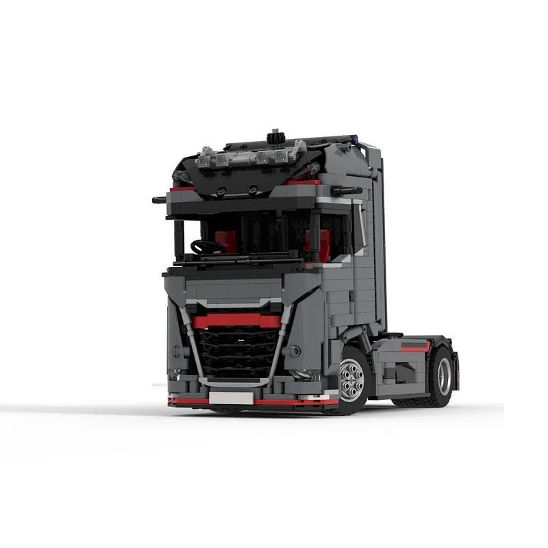 MOC-184207 blocco di costruzione della testa del camion 4x2 compatibile con il camion classico 1288 pezzi regalo di natale di compleanno del