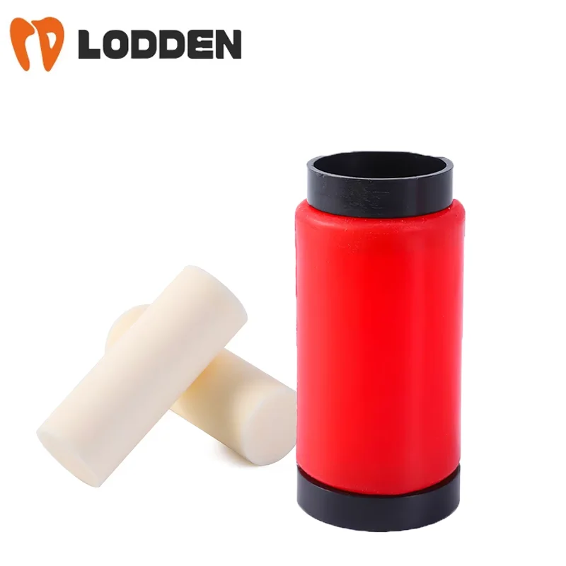 

LODDEN Dental Material 100g/200g Dental Investment Ring Press Rod Red Ring Silicone Embedding Ring Denture Casting Tool