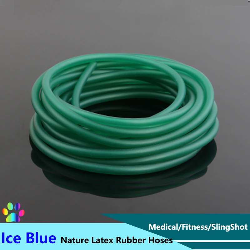 

1~10m Ice Blue Nature Latex Rubber Hose High Resilient Surgical Medical Tube Speargun Band Slingshot Catapult Tube Tension Belt