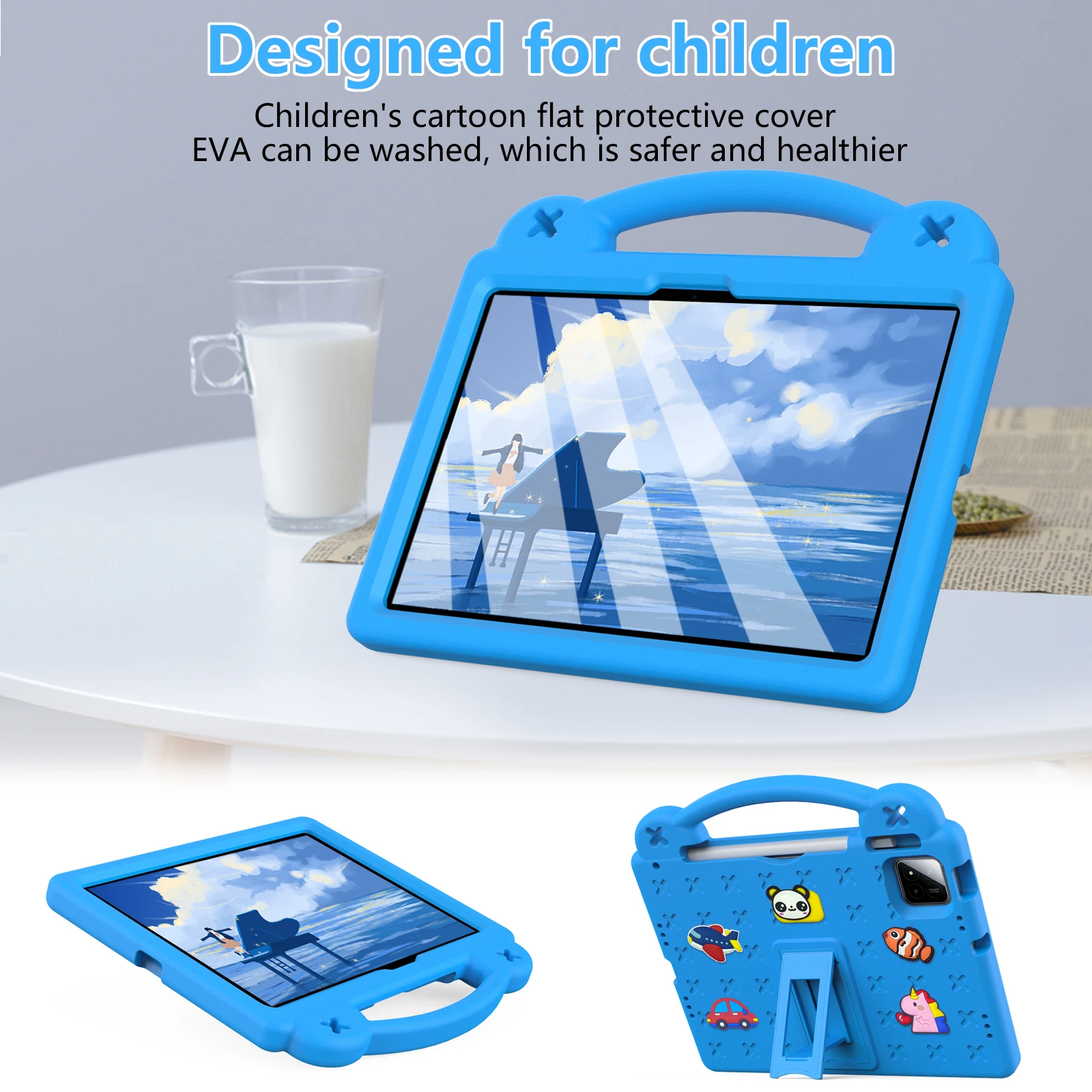 Kids EVA Stand DIY Case for Xiaomi Pad 9 11.2 2026 Pad 7 8 Pro 11.2" 2025 X1 Tablet Cover for Walmart ONN Pro 11-100146660 2024