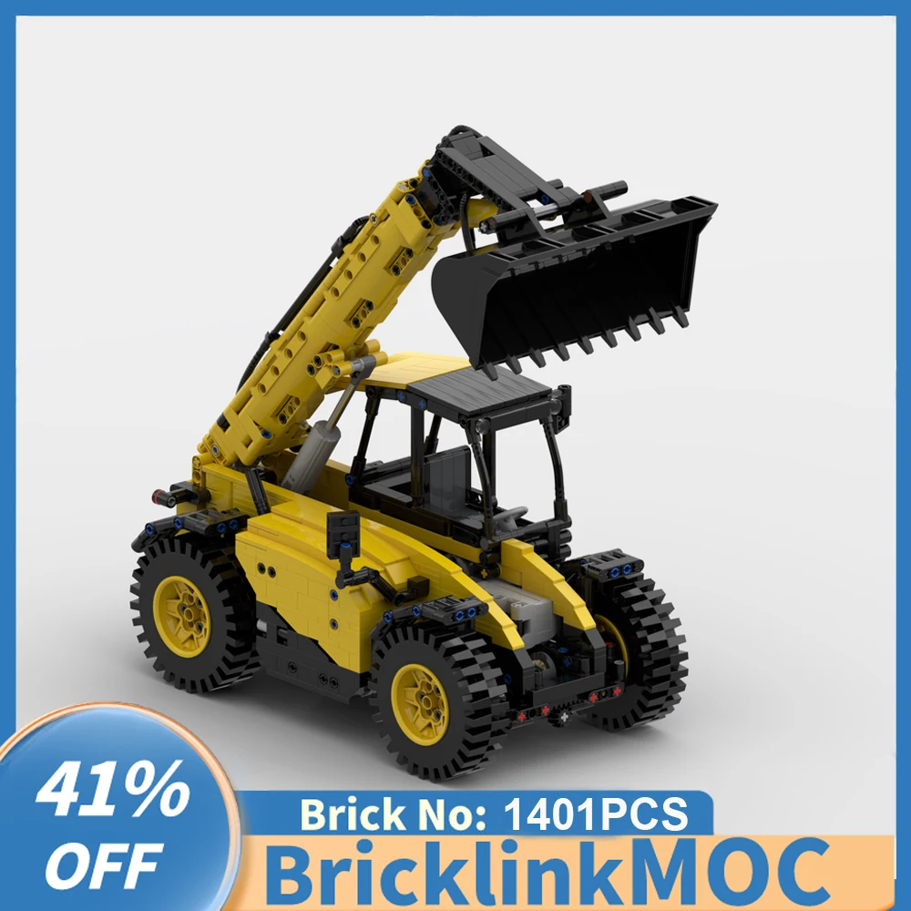 

NEW 1401PCS MOC 1:16 RC telescopic handler Wheel loader model bricks DIY creative ideas ChildToy Birthday Gift technology Blocks