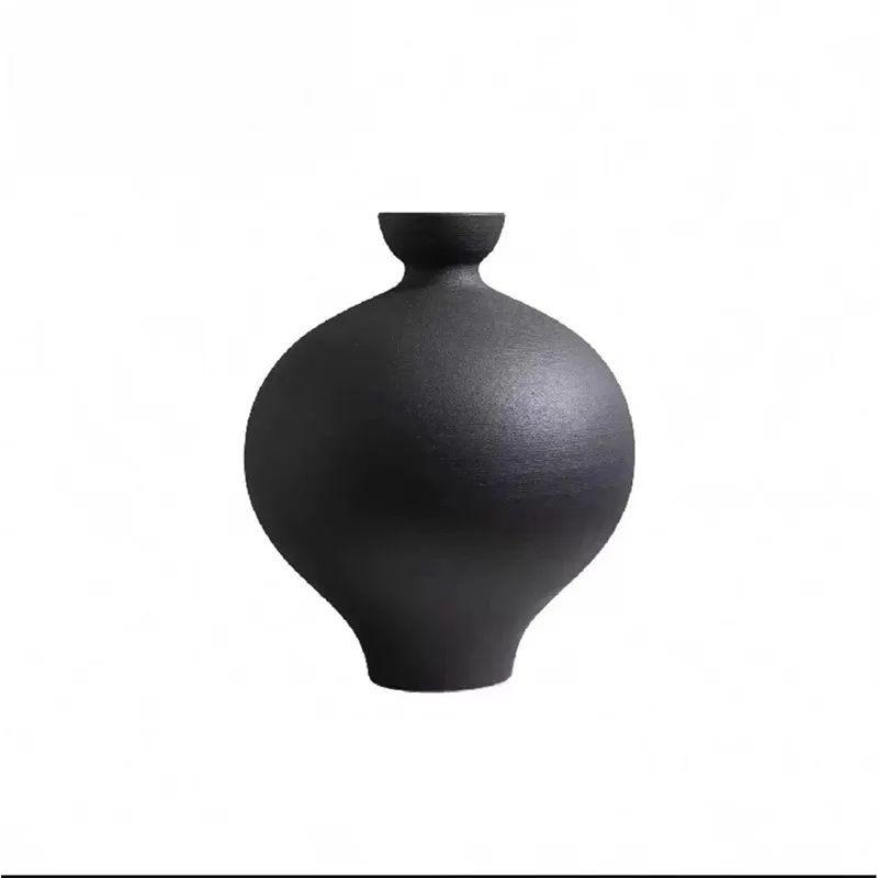 

cx Chinese ceramic vase flower arrangement ornament wabi sandy wind living room entrance hotel decoration