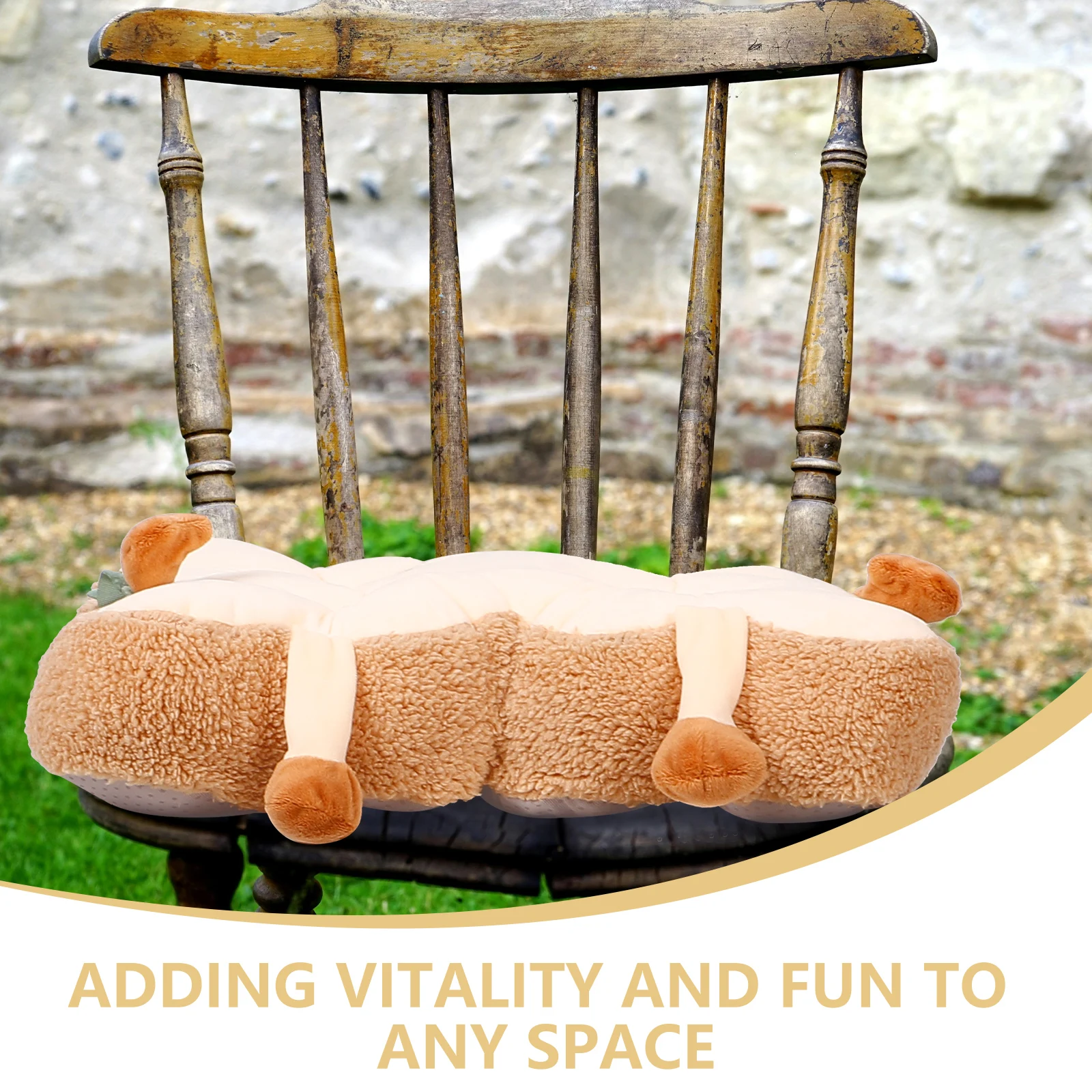 

Cartoon Design Chair Cushion Square Seat Cushion Soft Chair Pad for Office Dining Room Home Comfortable Seating