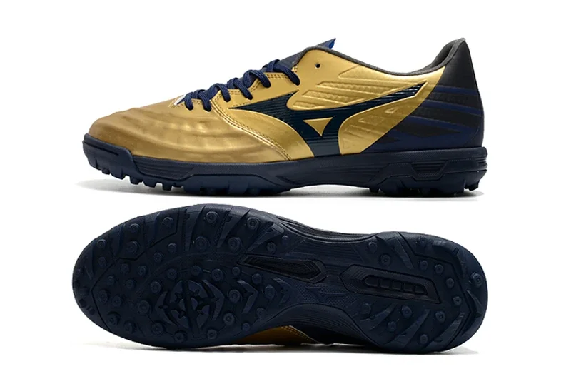 Authentic MizunoCreation REBULA 3 AS/TF Men's Shoes Sneakers Mizuno Outdoor Sports Shoes Golden/Black Color Size Eur 40-45