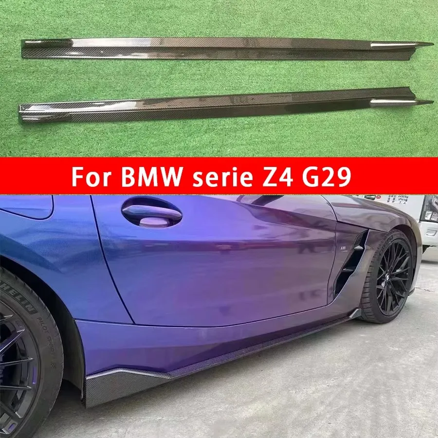 

For BMW Z4 G29 Carbon Fiber Side Skirt Side bumper Splitters Side skirts Cupwings Apron Side panel Upgrade body kit