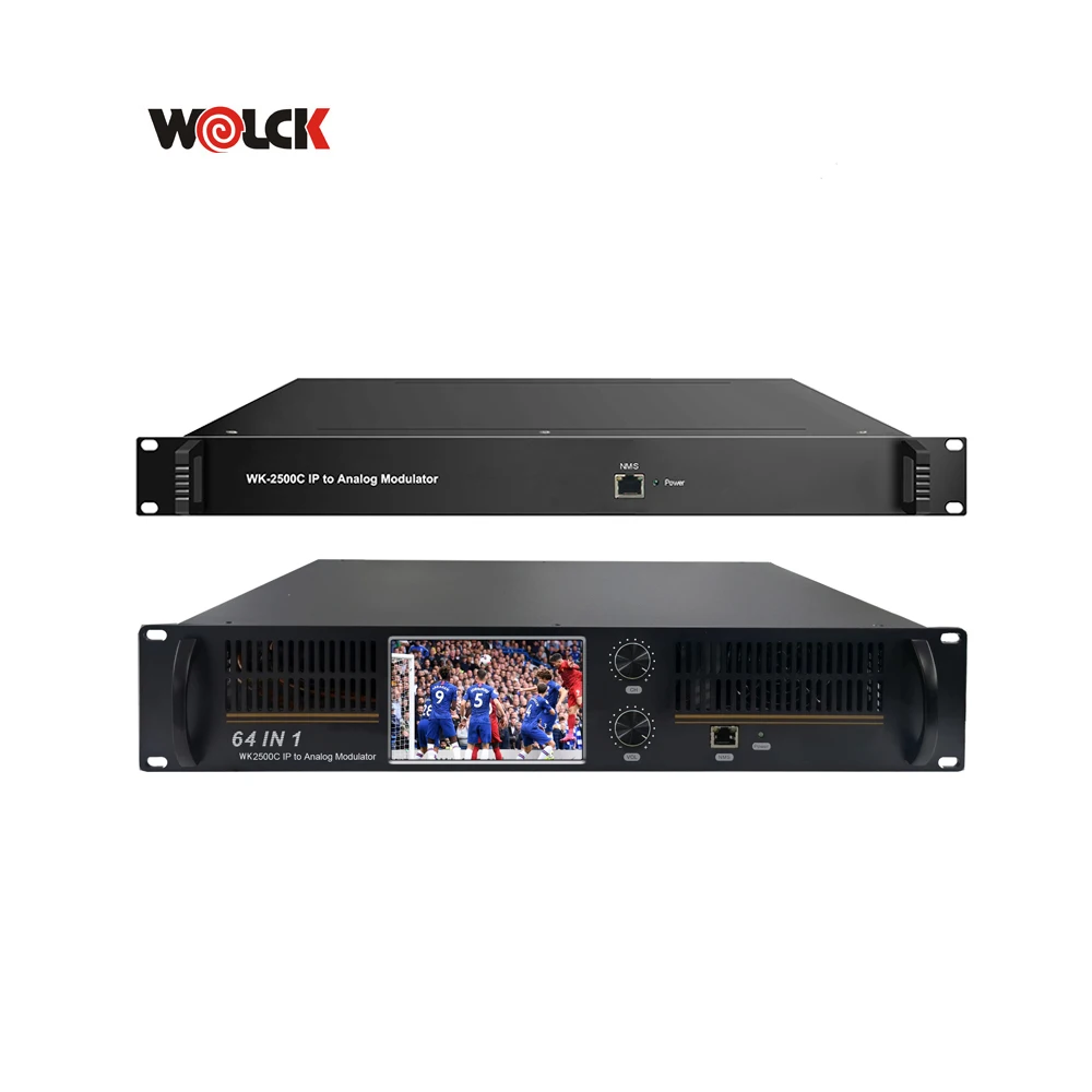 Digital Tv IP to PAL NTSC RF Modulator 32 Channels 32in1/64in1 IP to Analog Modulator