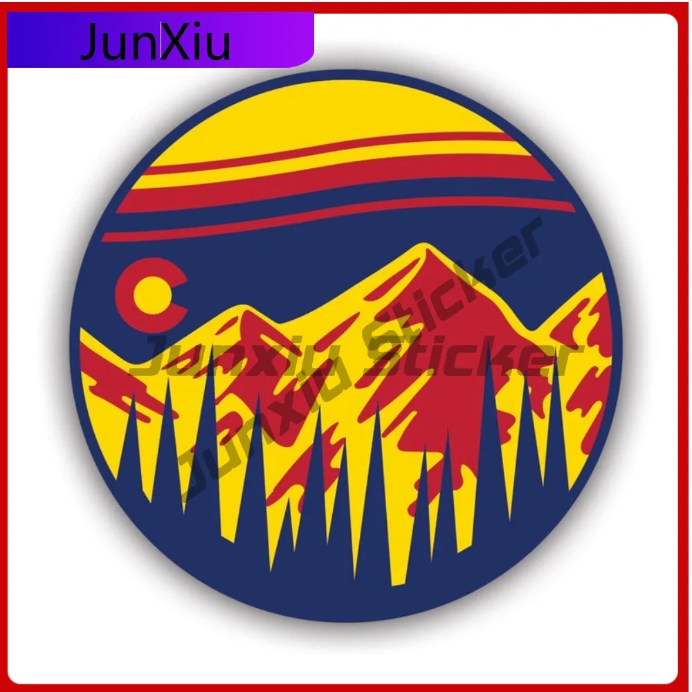 

Colorado Sunset Forest Scratch Resistant Waterproof Funny For Motorcycle Truck Rear Windshield Removable No Residue Decoration