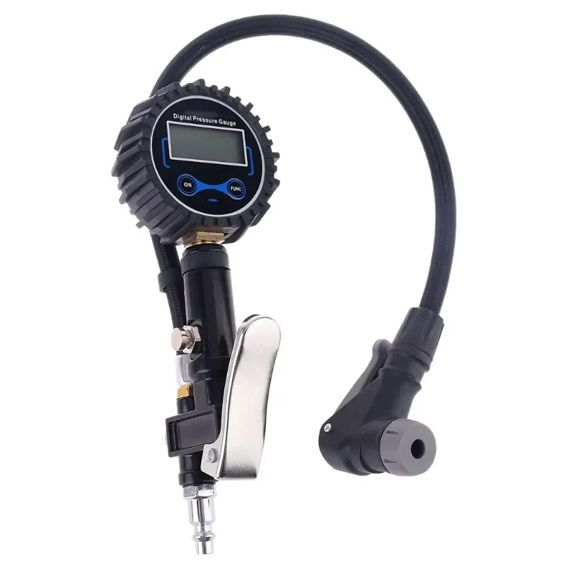 Practical Digital Tire Inflator with Hose Pressure Gauge Heavy Duty Quick Decrease Tire Pressure 0.5 Display DropShipping