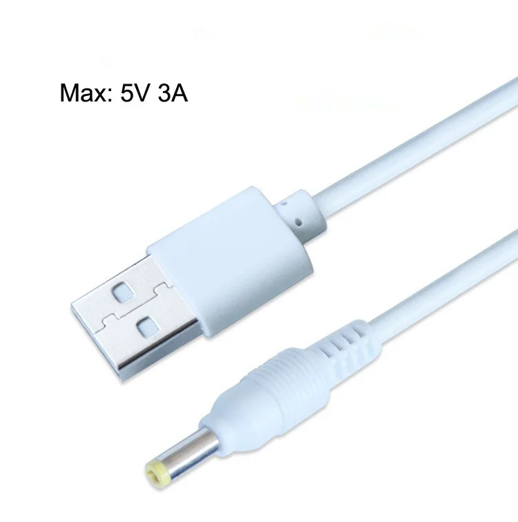 100PCS 5V 3A USB To DC 5.5*2.1 5.5*2.5 4*1.7 3.5*1.35 2.5*0.7 MM  Power Copper Cord Supply Cable Connector For Speaker MP3