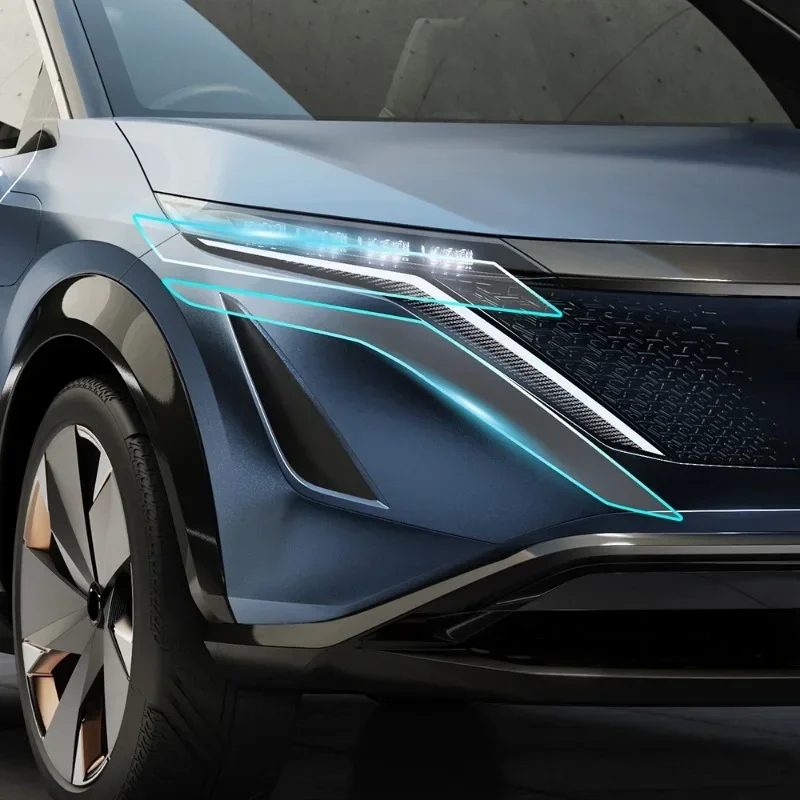

Внешняя фара автомобиля против царапин для Nissan ARIYA 2023 2024, оттенок передней лампы, защитная пленка из ТПУ, аксессуары для ремонта, наклейка