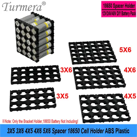 투르메라 18650 홀더 3X5 3X6 4X5 4X6 5X6 배터리 브래킷 2P 3P 4P 용접 니켈 간격 구멍 20.25mm (12V 48V 배터리 팩용)
