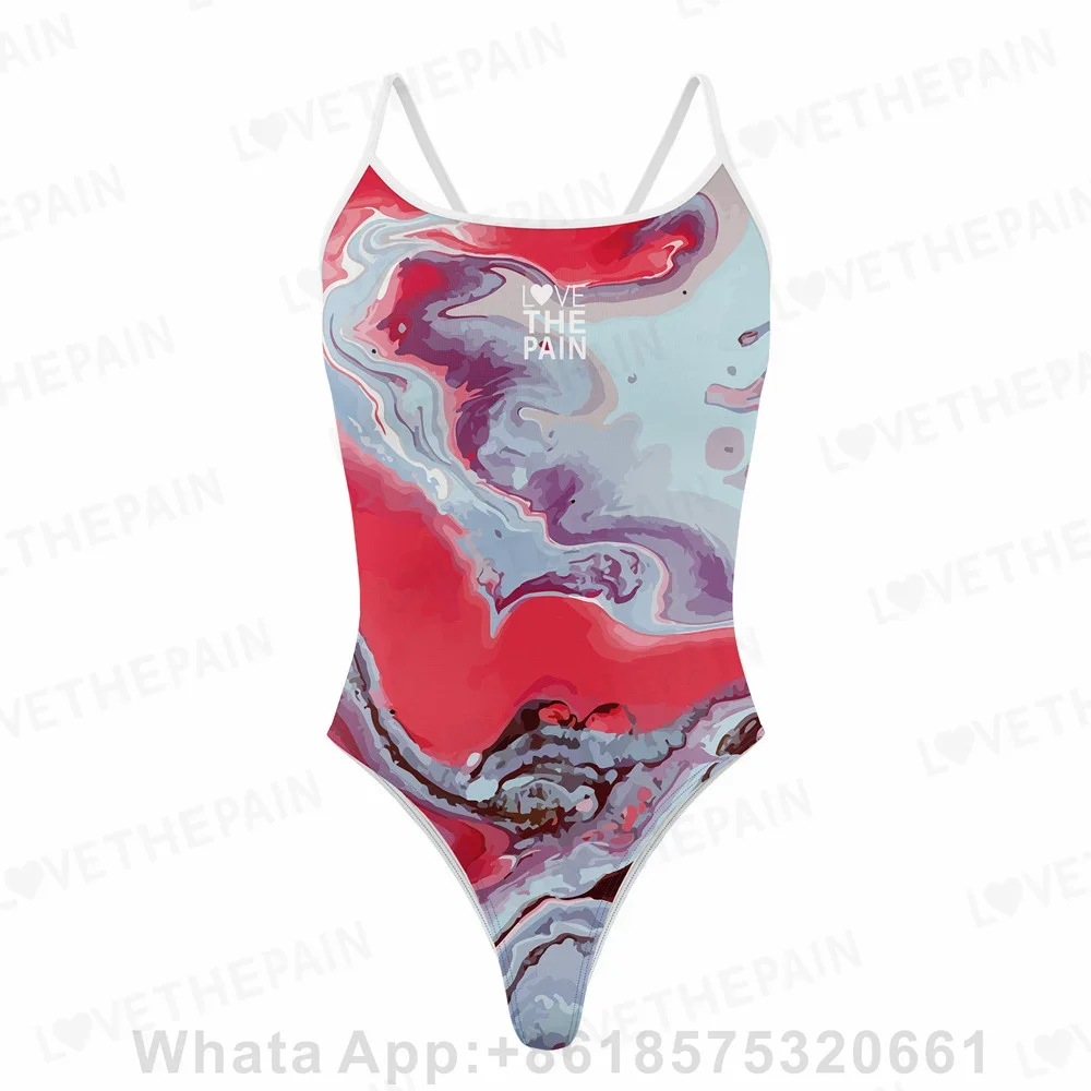 

Love The Pain One Piece Swimsuit Women Sexy Swimwear Summer Swimming Suit For Women Beach Wear Pro Team Equipment