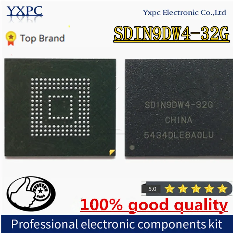 

SDIN9DW4-32G SDIN9DW4 32G BGA153 EMMC 32GB Flash Memory IC Chipset with balls