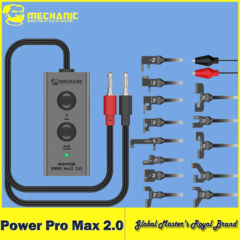 【MECHANIC】 Power Pro Max 2.0 Power Supply Test Cable Type-C Input with 15 FPC One-button Start Boot Line for iPhone 6-15 Pro Max