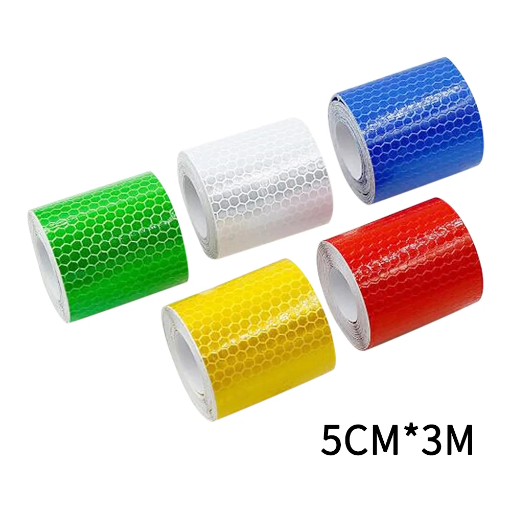 5cm*300cm Car Reflective Tape Decoration Stickers Car Warning Safety Reflection Tape Film Auto Reflector Sticker