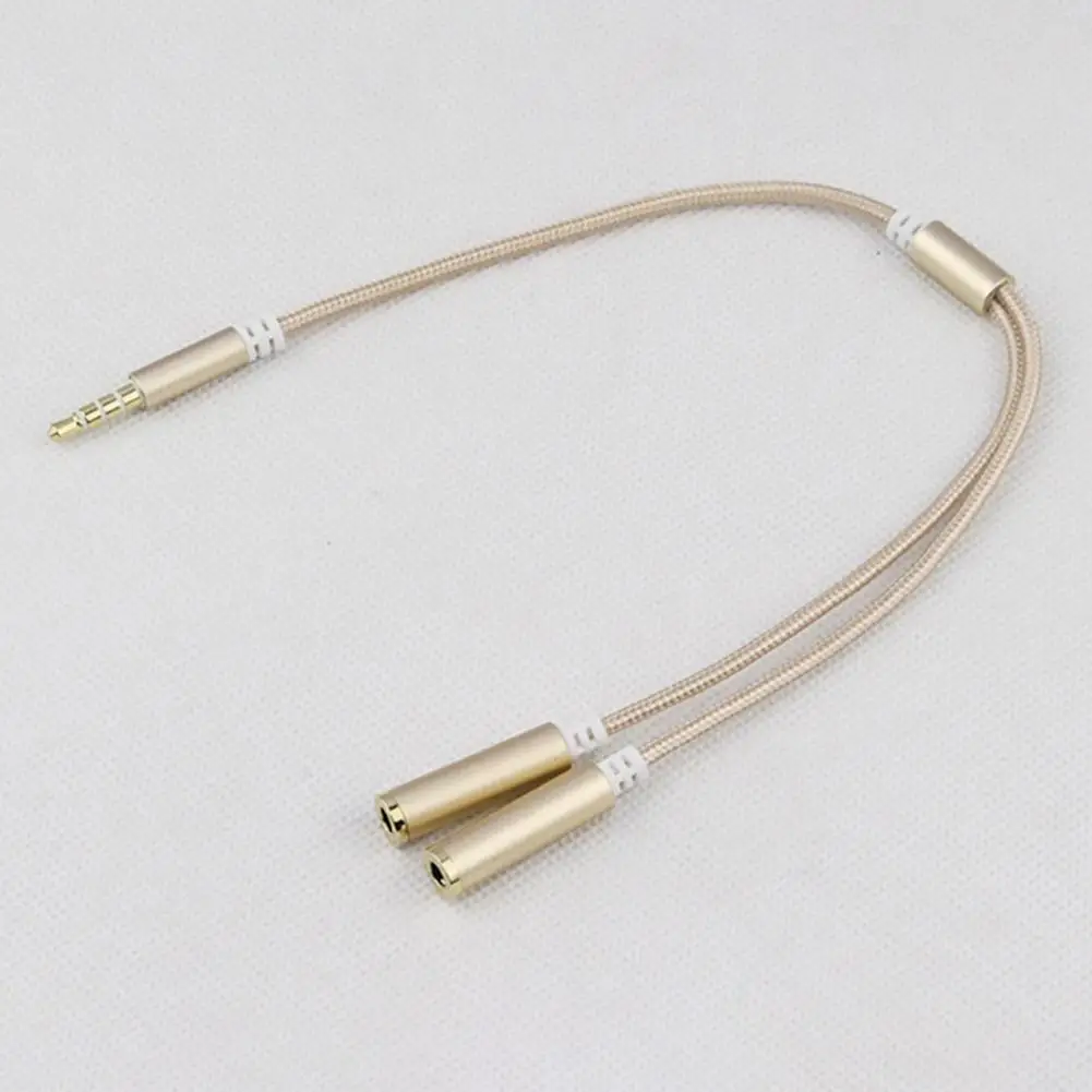 Audio Splitter Cable  Convenient Stable Output Low Delay  Phone Computer AUX Audio Line Office Accessory