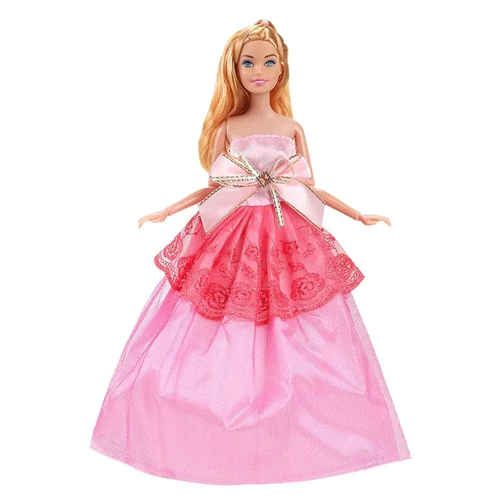 Mais novo vestido de casamento boneca moda casual wear menina traje roupas boneca vestidos florais para 30cm boneca acessórios presente da menina brinquedos