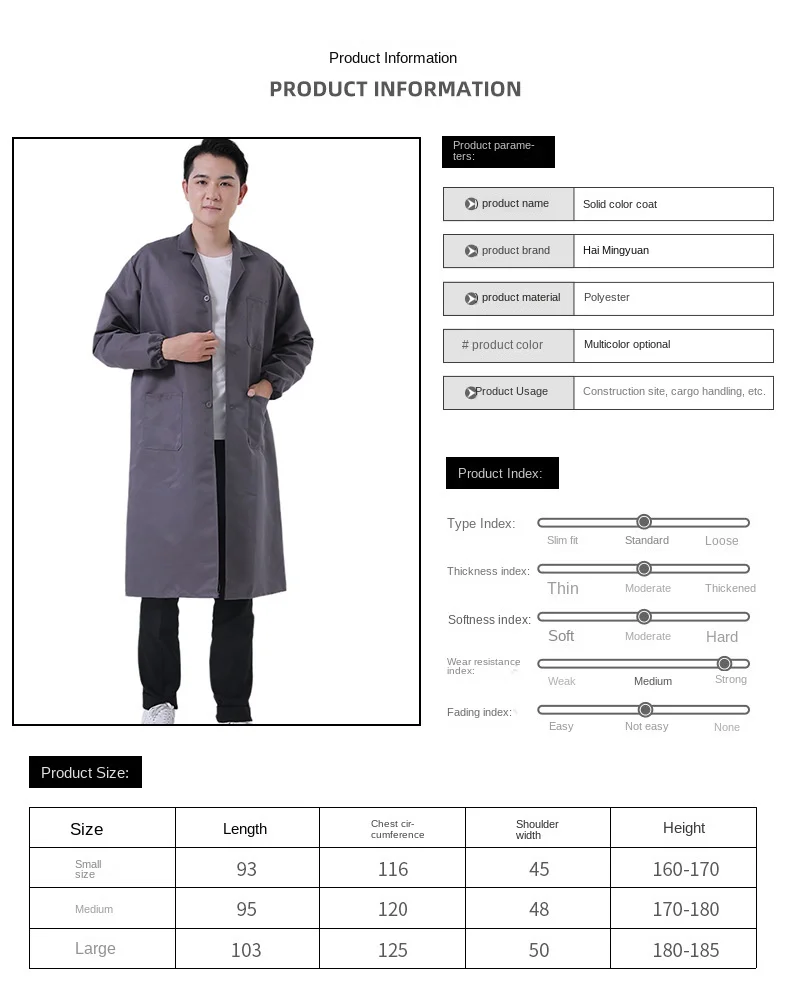 2024 NEW Blue Coat Overalls Long-sleeved Dustproof Clothing with Printable Transport Clothing Labor Protection Work Clothes