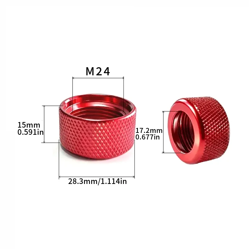 1 Stück Aluminium-Befestigungsmutter 17mm Kugelkopf Universelle Konvertierungsschnittstelle Handy-Kugelkopf Metall-Einstellmutter – Detail 8