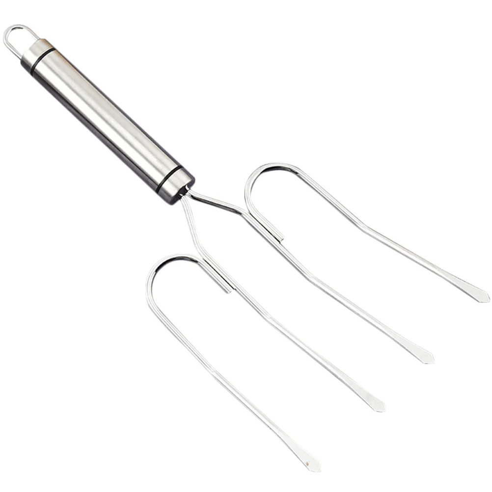 

Stainless Steel Turkey Lifter Fork Reusable Bbq Tool For Roast Chicken Outdoor Grilling Poultry Meat Tool High Temp