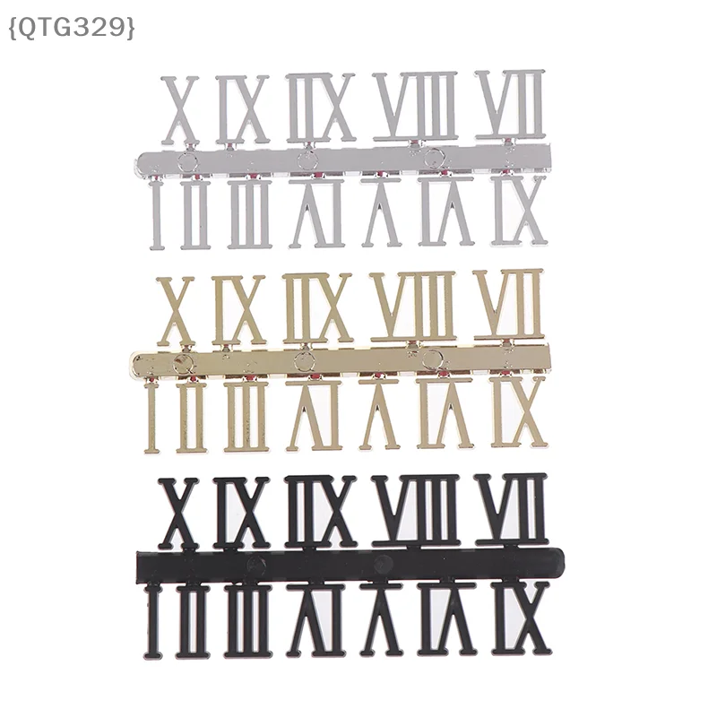 DIY Clock Making Kit with Roman Numerals, Complete Set of Digital Movement & Hands for Creative Craft Project