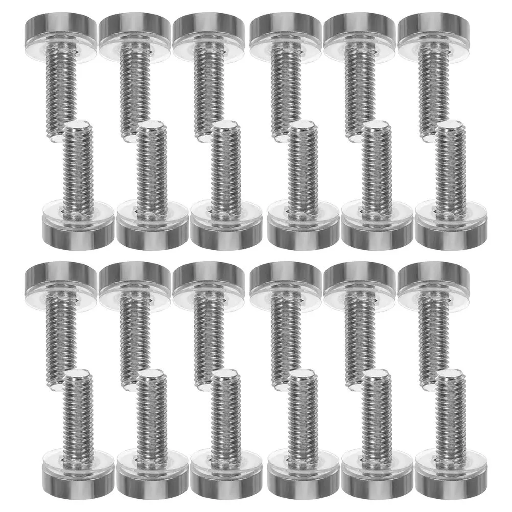 

50Pcs Stainless Steel Crown Screws Nickel Plated for Server Rack Mounting Hardware Secure Fit Quick Installation Rackmount