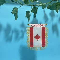 SKY FLAG Bandera de Canadá para ventana de coche, poliéster doble cara