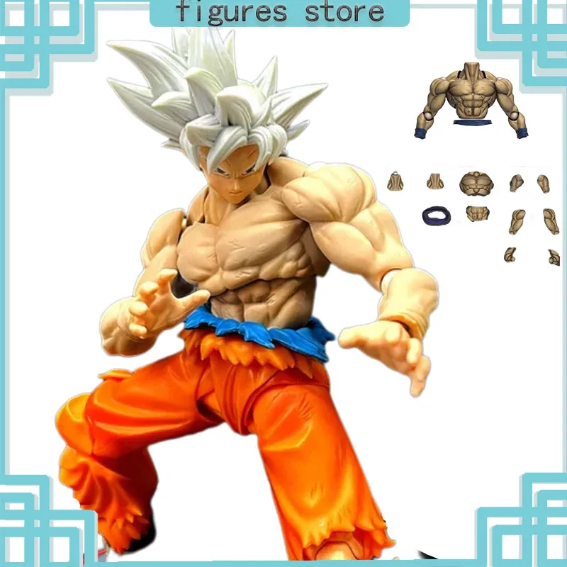 

Dragon Ball Son Goku Anime Action Figures TK Custom SHF Accessories Collection Son Goku Ultra Instinct Upper Torso Kit Toy Gifts