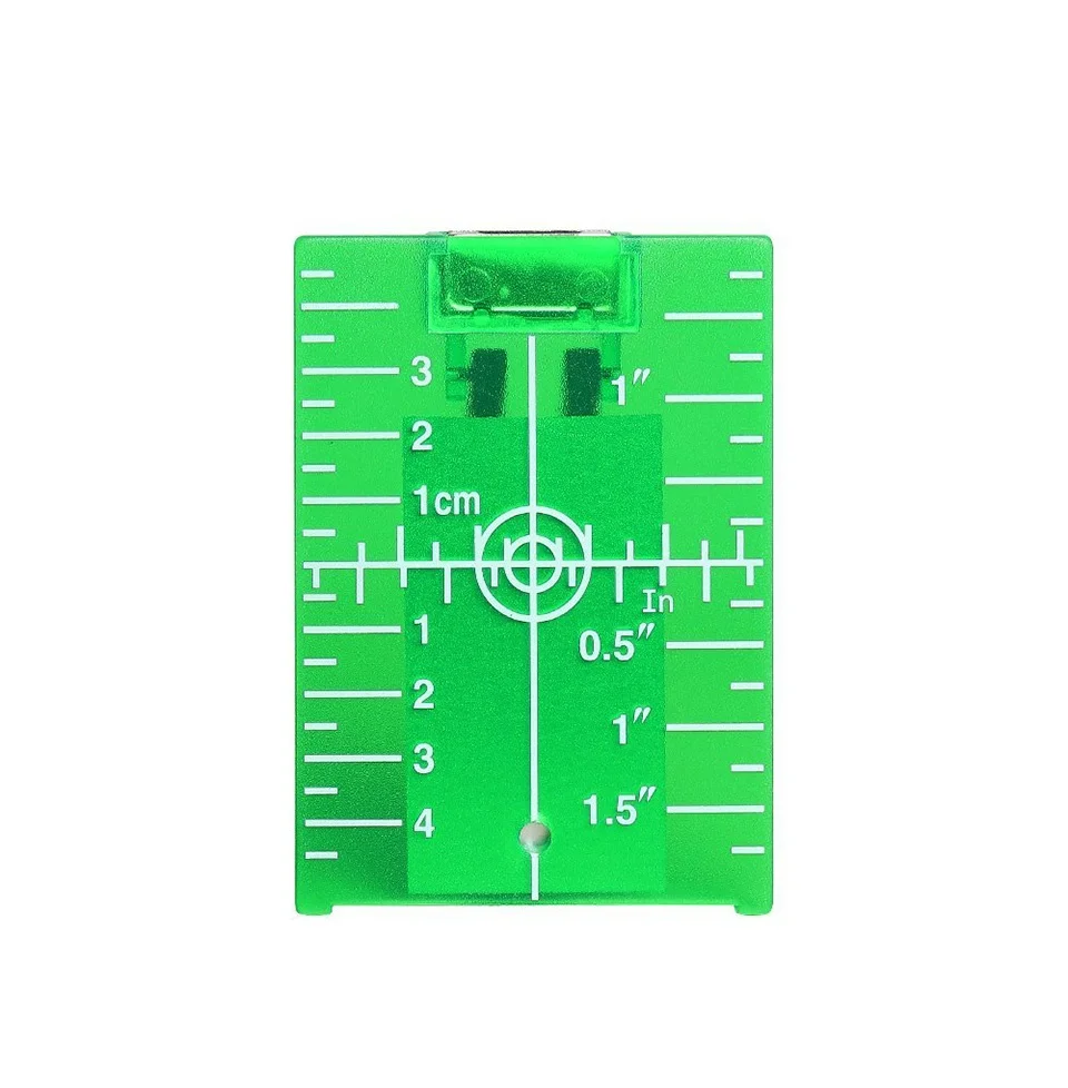 Huepar Green Target Plate Card With Stand For Green Beam Cross Line Laser Levels Laser Enhancement Can be Magnetic / Hanging On