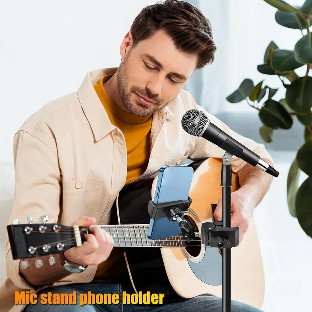 NEW 360-Degree Rotable Tablet Mount Holder 1/4 Thread Adjustable Phone Holder Universal Music Sheet Holder Vlogging