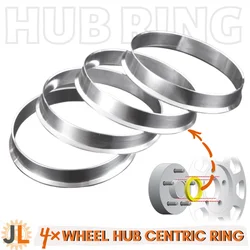 Hub Centric Rings 106.1-93.1 Wheel Center Hub Ring Bore Spacer Aluminum Alloy Qty(4)