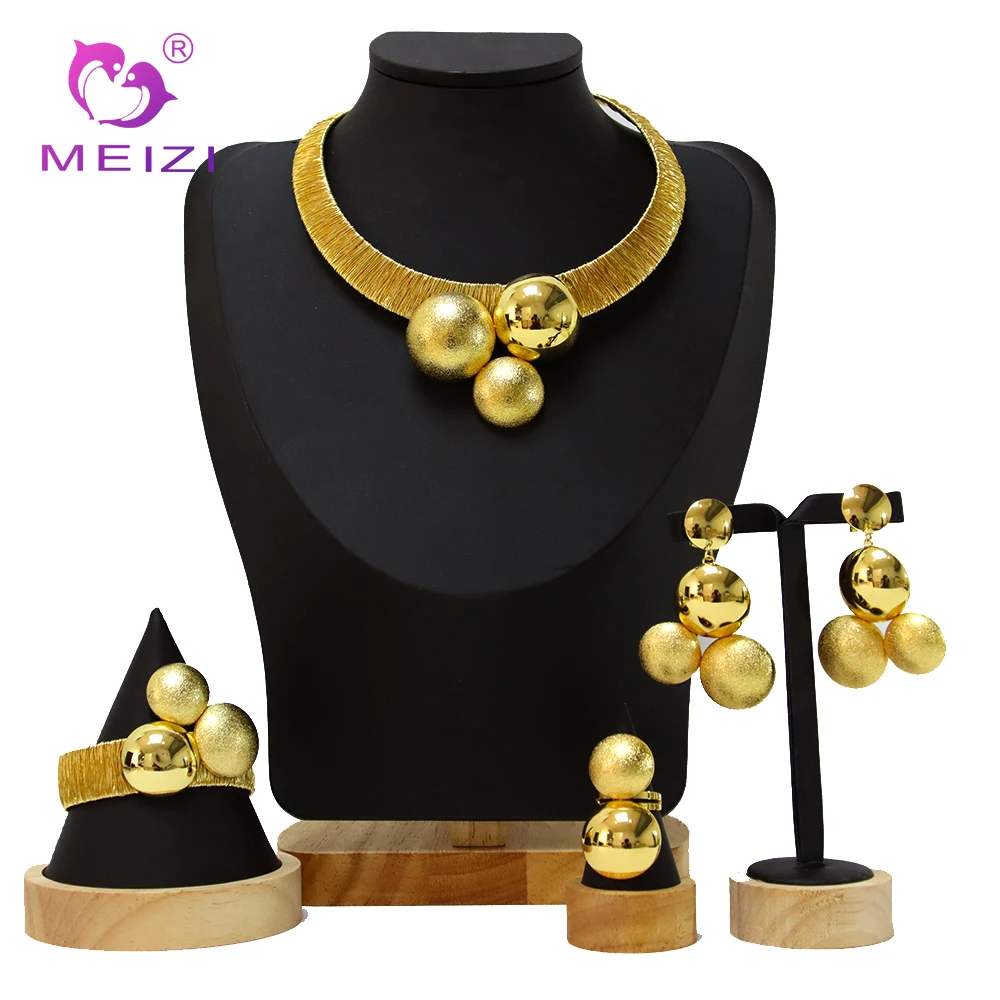 

Gold Jewelry For Women 2022 Luxury For Gift Gold Earrings Bracelet Ring For Brides Bridesmaid Wedding Fashion Jewelry Necklaces