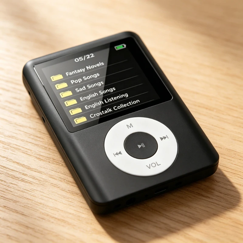 Nuevo Reproductor MP3 Recargable de 64 GB con Radio FM y Función de Libro Electrónico, Reproductor de Música Digital Portátil para Niños y Adultos