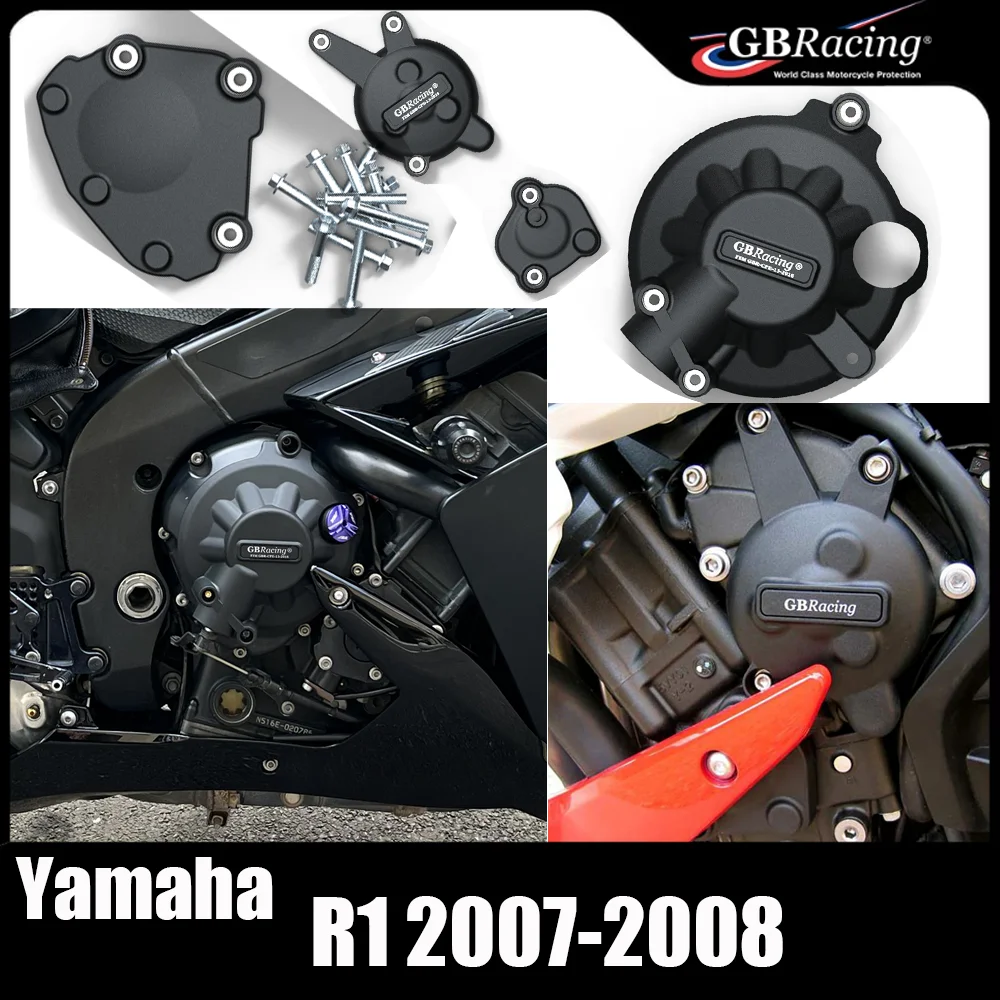 

For Yamaha YZF R1 2007 2008 Motorcycle Engine Cover Clutch Cover Protection Set Accessories