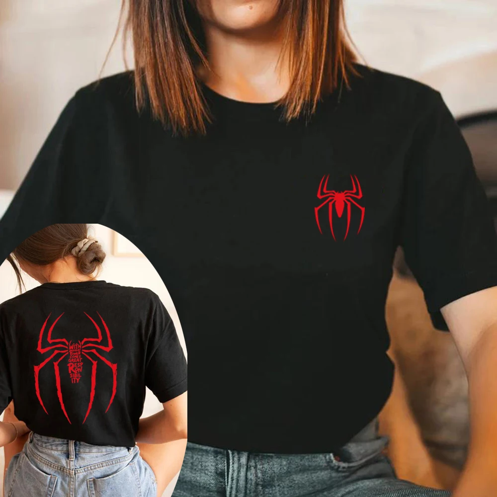 Mit großer Macht kommt große Verantwortung T-Shirt Tom Holland Shirt Superhelden-Filmreihe T-Shirt Unisex T-Shirts Fans Geschenk – Detail 3