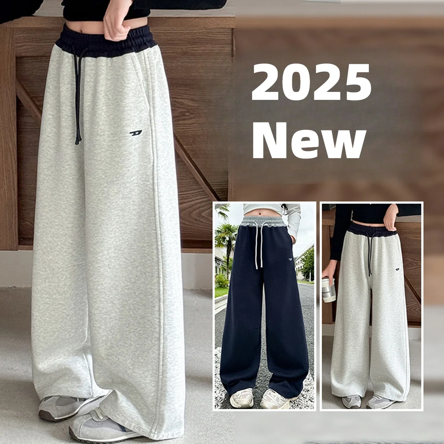 

Kids Loose Cotton Sports Pants 120-170 Grey Trousers for Children Spring Kids Clothing 2025 New Autumn Girls Causal Pants