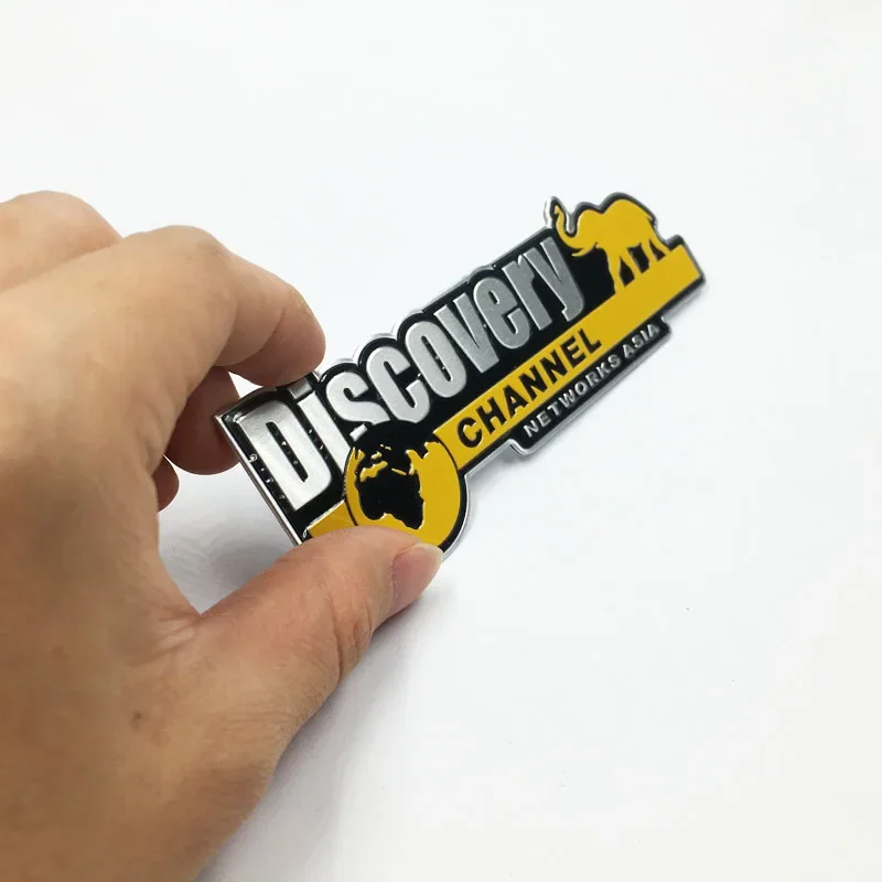 Car Styling DISCOVERY CHANNEL Emblem Badge Sticker Vehicle Truck Car Body Decal Networks ASIA 3D Sticker Auto Accessories - view 4