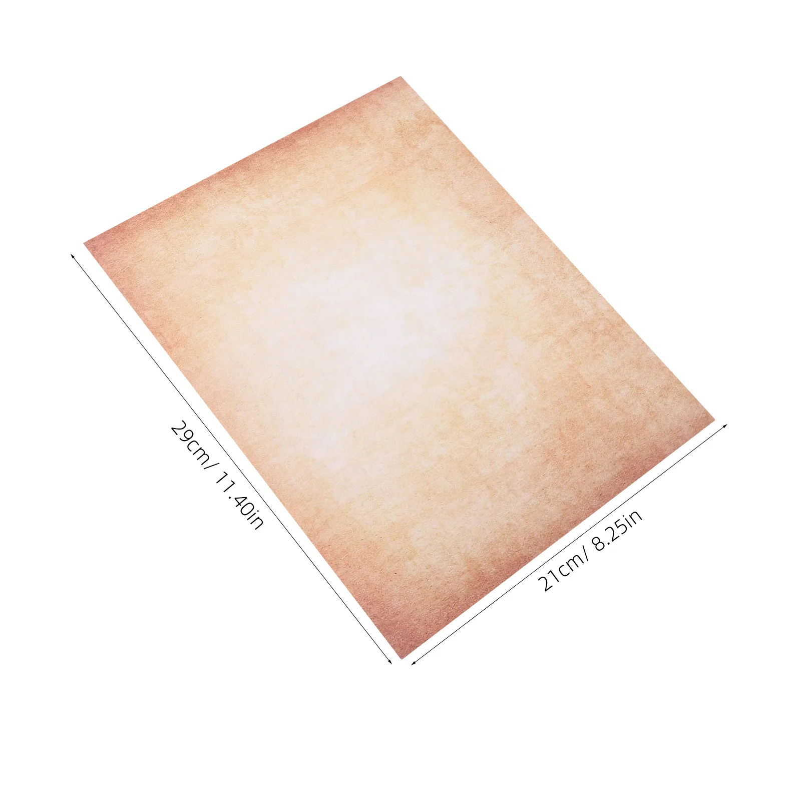 100Pcs Retro Aesthetic Writing Paper Double-Sided Textured Vintage Stationery for Journal Refill Craft Invitations Certificate