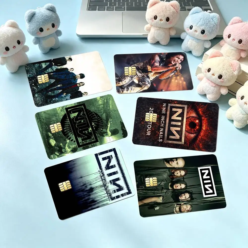 Nine Inch Nails Band-D Credit Card HD Stickers Small Chip Waterproof Sticker Game Card Decal Gift