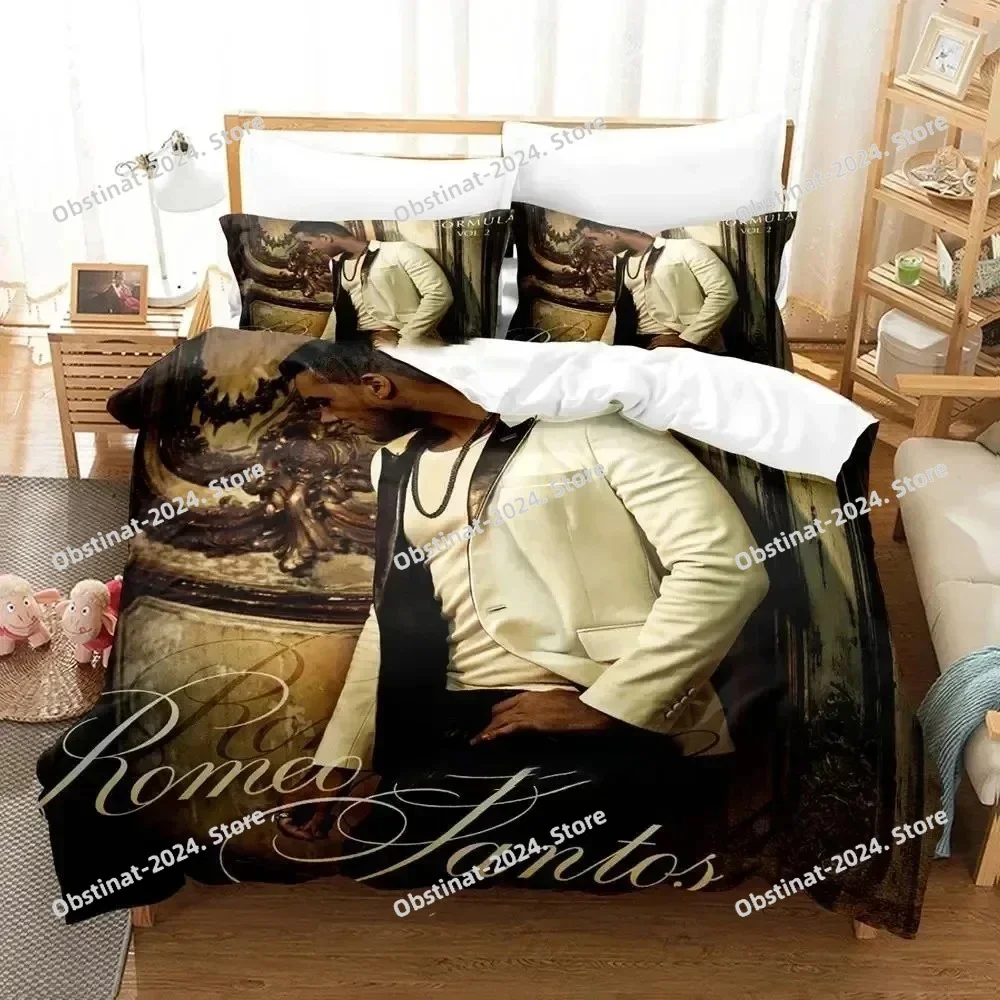 

3D Print Romeo Santos Bedding Set Duvet Cover Bed Set Quilt Cover Pillowcase Comforter king Queen Size Boys Adult Bedding Set