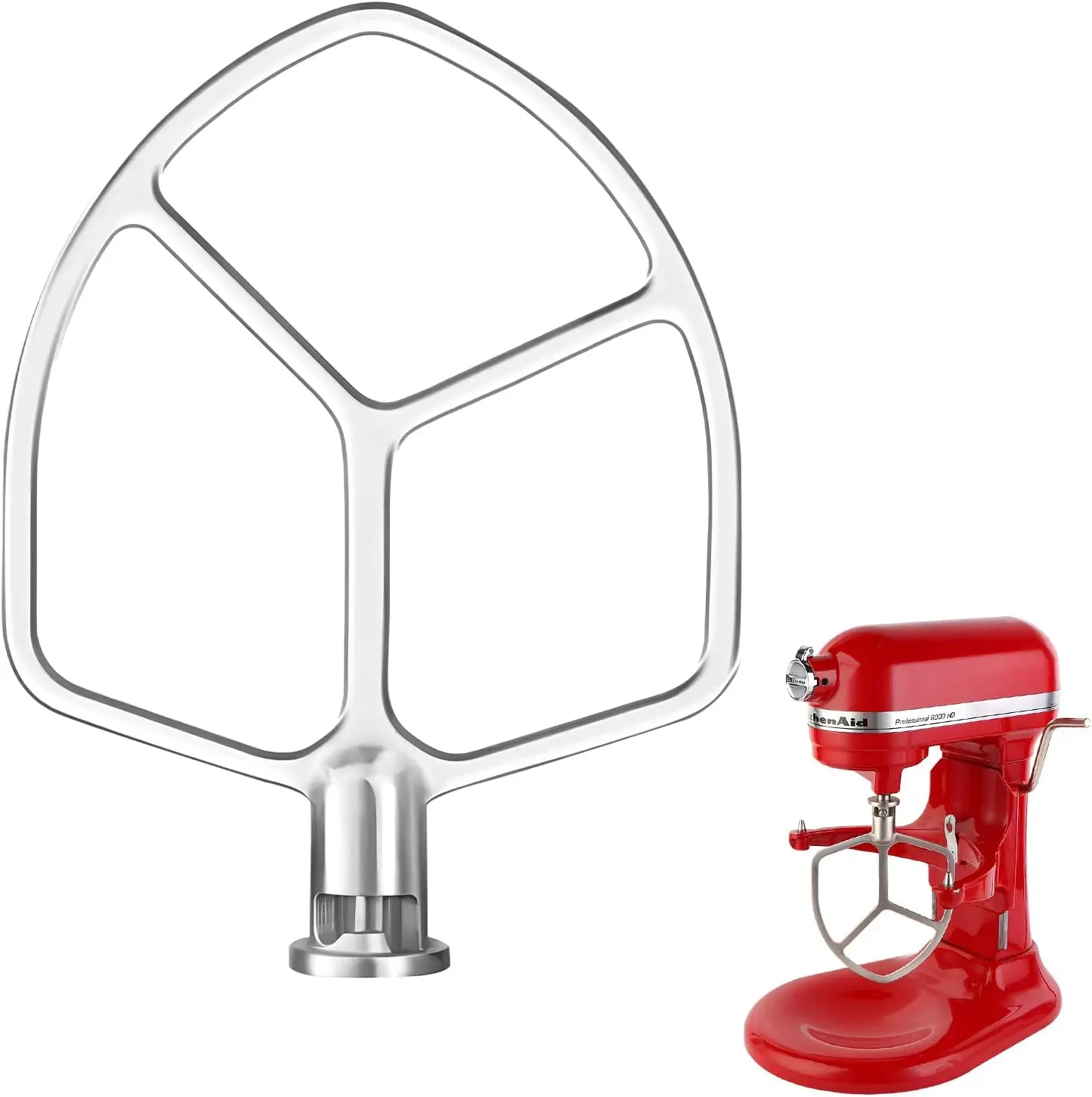 

Flat Beater Paddle for 5-6QT KitchenAid Lift Stand Mixer Attachment Stainless Steel Rust-Resistant
