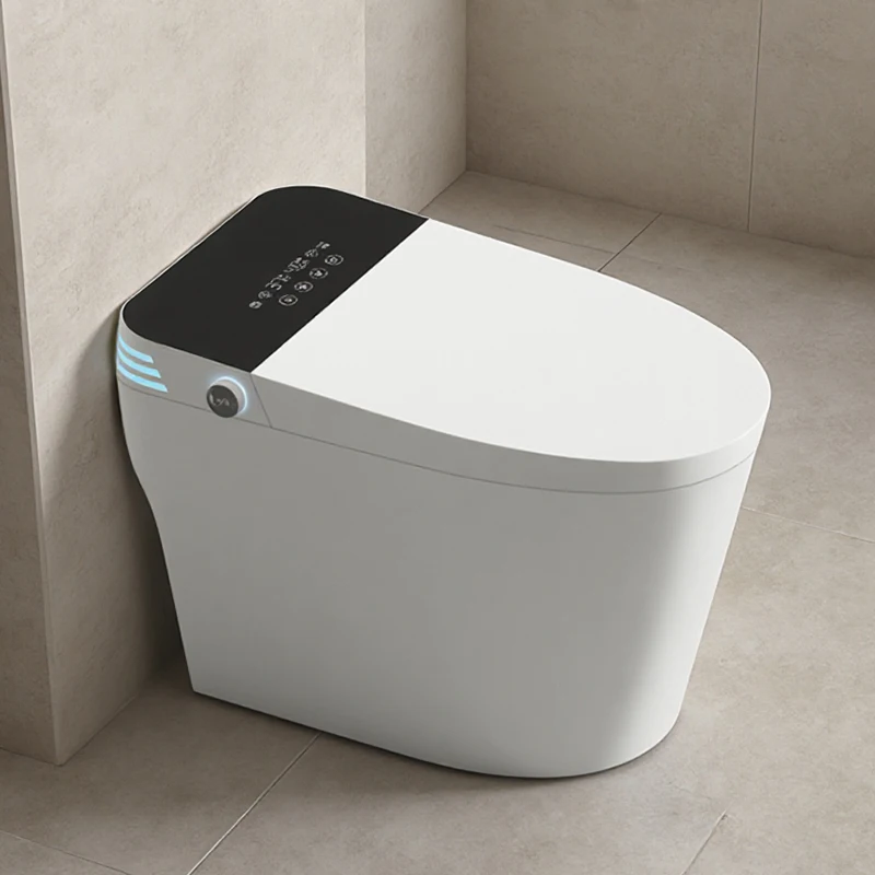 

Smart Toilet UK Standards Plug Heated Seat Electric Toilette Bidet Power Off Flushing Intelligent Toilet with Water Tank