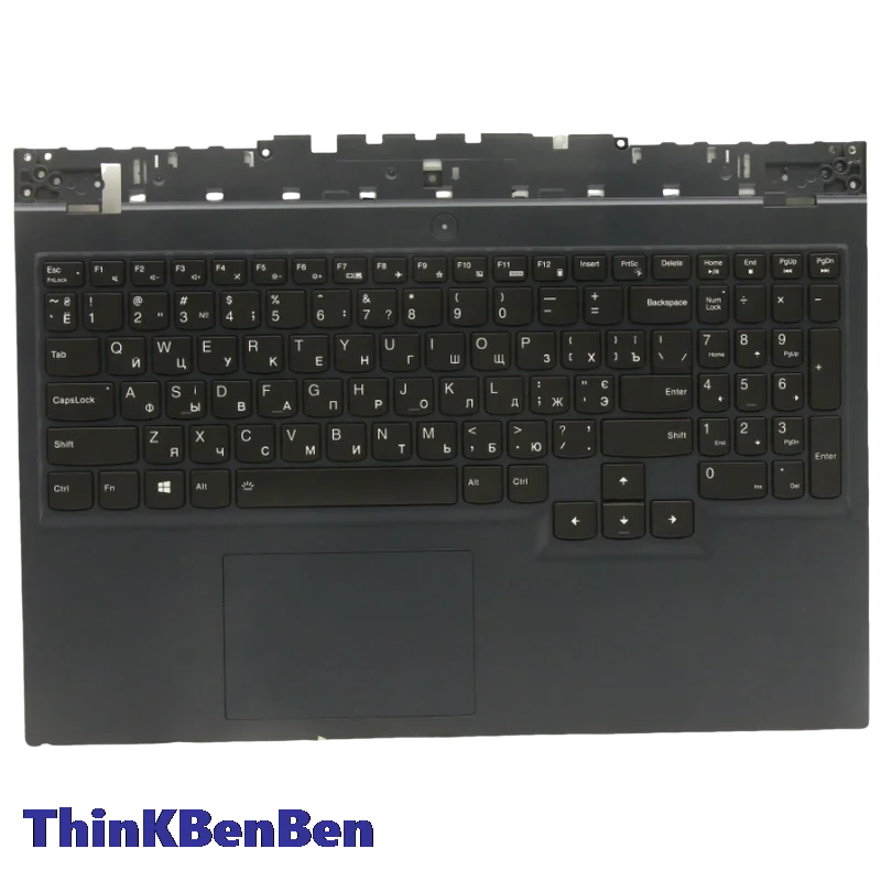 UKR Ukrainian Blue Keyboard Upper Case Palmrest Shell Cover For Lenovo Legion 5 15 15ITH6H 5CB1D05084