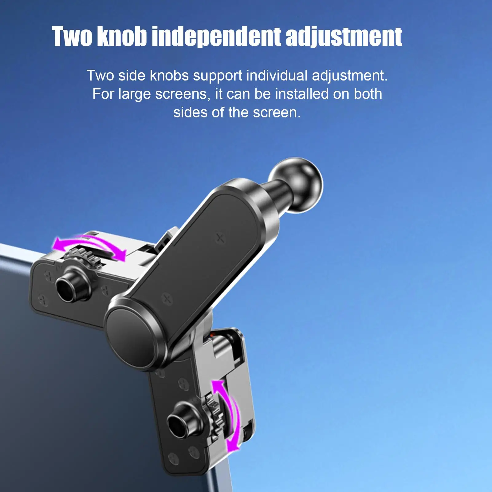 

car Console Screen Swivel Mount Screen Hinge Mount 4-Direction Adjustments Rotating Navigation Bracket Accessories for Men Women