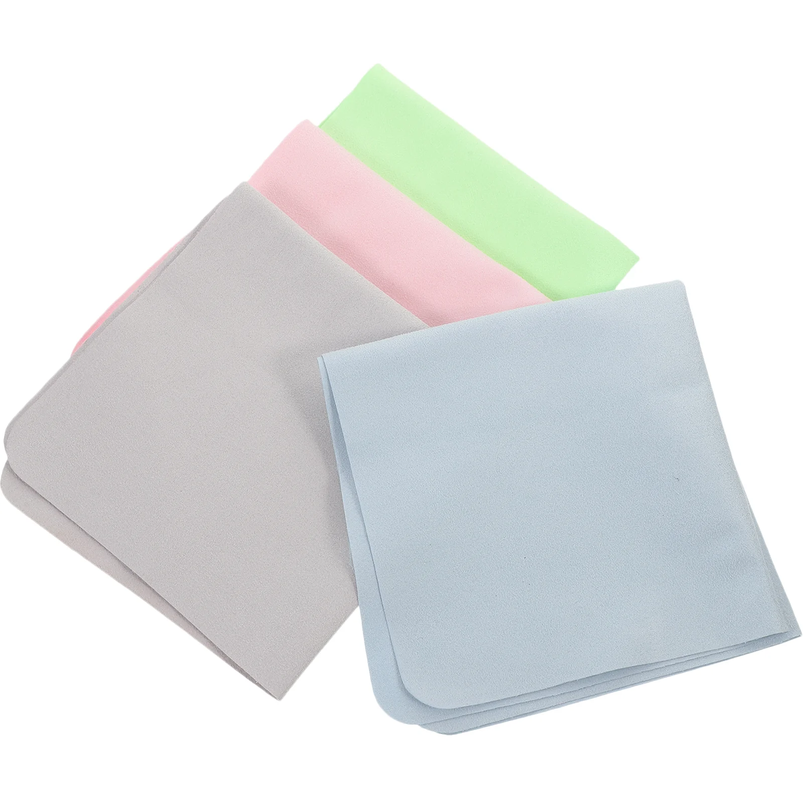 

4 Pcs Jewelry Cleaning Cloth Wipe Glasses Wipes Eye Lens Cleaner Camera Eyeglass for Eyeglasses Large Cloths