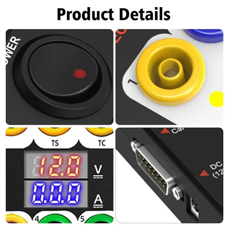 GODIAG GT100+ OBDII Breakout Box ECU Bench Connector CANBUS Protocol And Electronic Current Display US-PLUG
