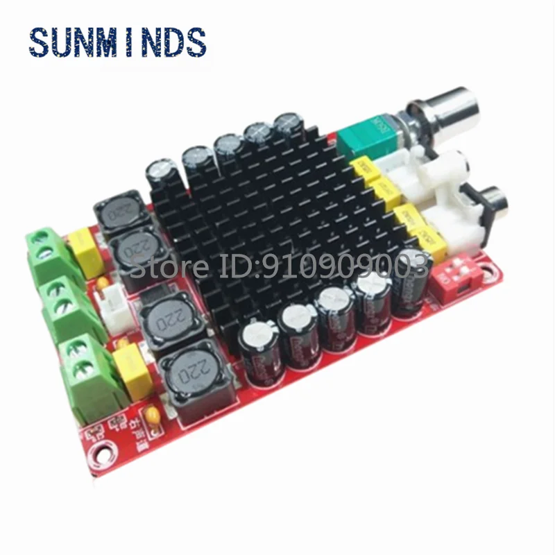 1pcs XH-M510 High Power Digital Amplifier Board 100Wx2 Overheat Protection TDA7498 Audio Stereo Amplifier Board DC14-34V