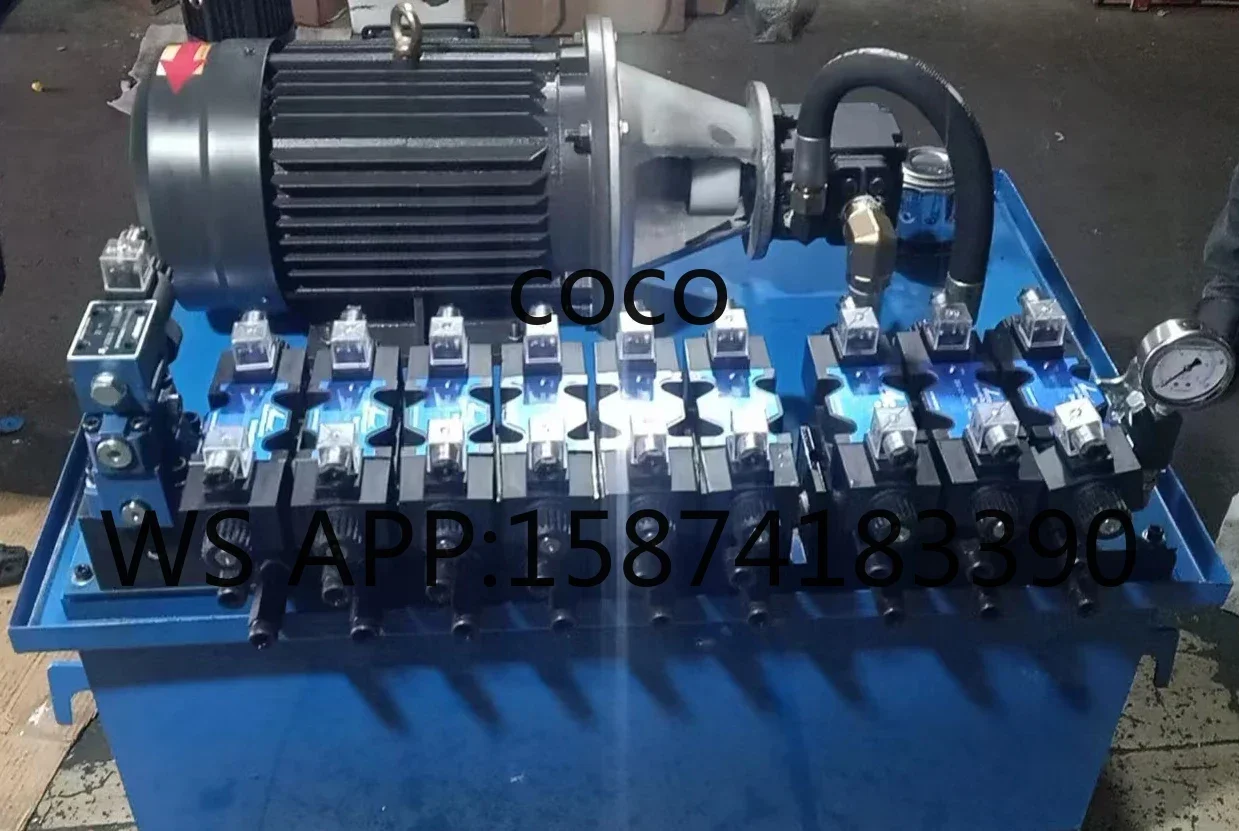 CNC Machine Tool Hydraulic Power Pack, 1.5KW 40LT Tank 0-7Mpa 20L/min Vane Pump Assembly