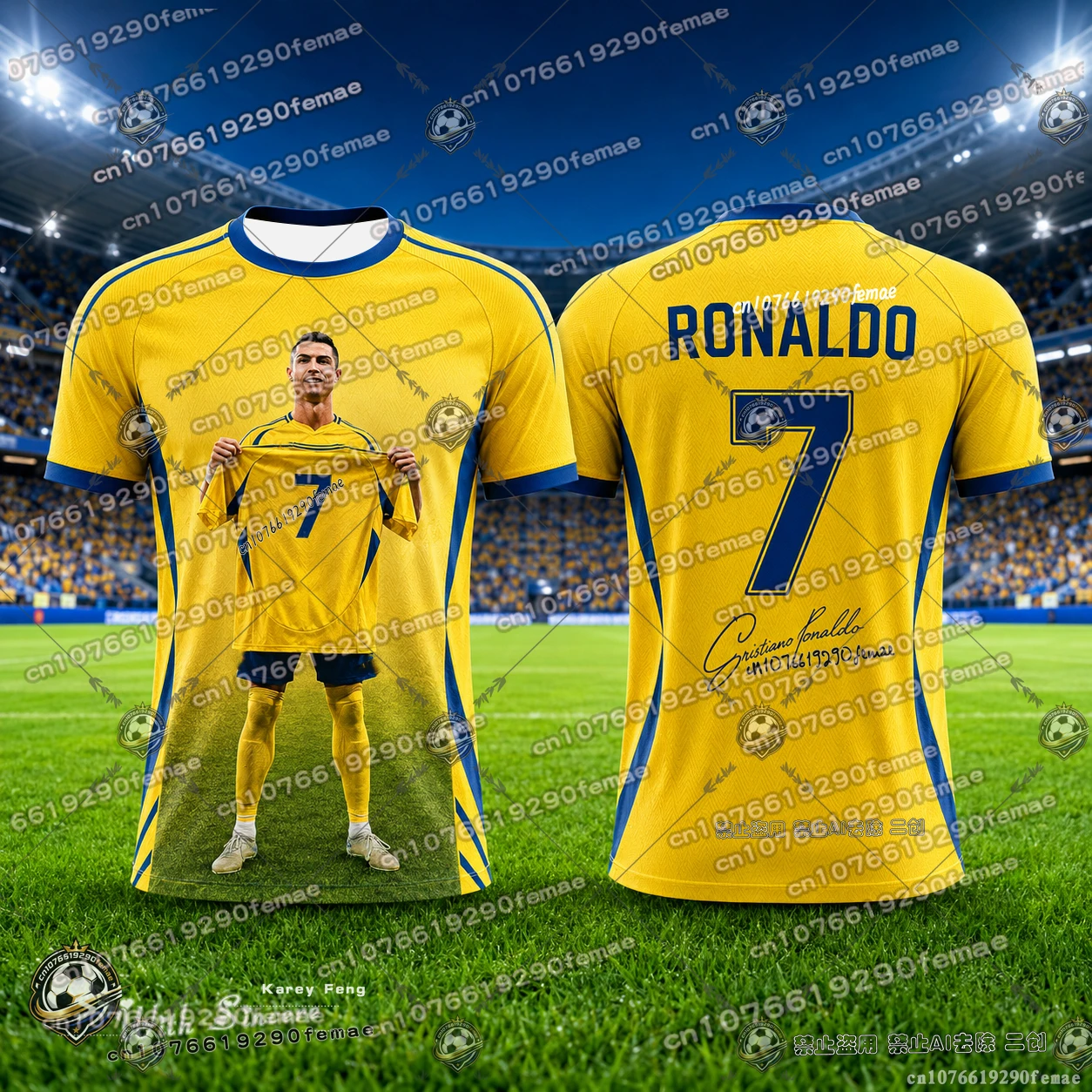 2026 New Ronaldo Fan Edition Football Jersey Kids Lightweight Comfortable Quick Dry Breathable T Shirt For Sports Fans
