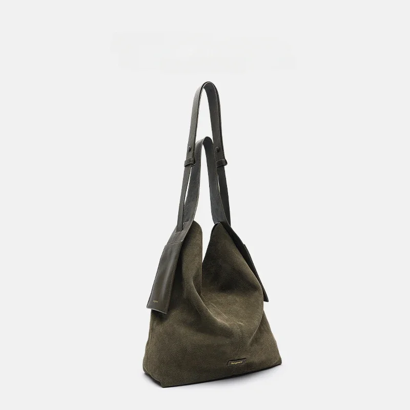 2024 modowa modna nowa zamszowa torba damska wisząca na uszy leniwa i wszechstronna torba na ramię Western Style Crossbody